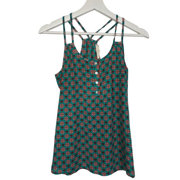 Pink Rose Strappy Floral Tank Top XS - Picture 1 of 7